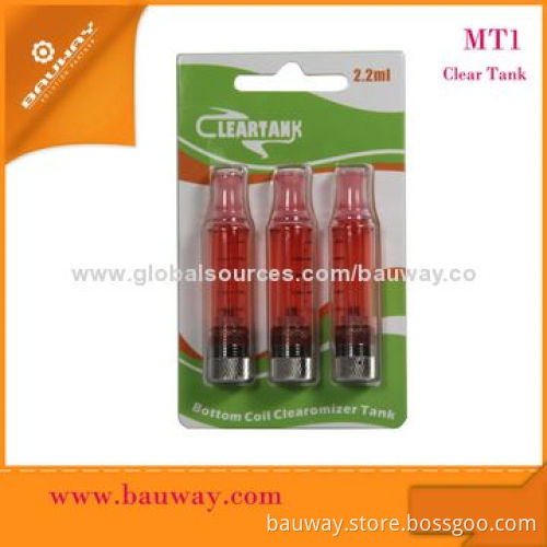 Bauway MT1 Bottom Replaceable Coil Cartomizers, 2.2mL CapacityNew